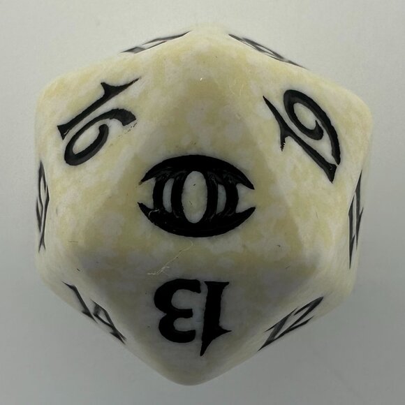 Magic The Gathering Future Sight White D20 Spindown Die - Picture 1 of 6